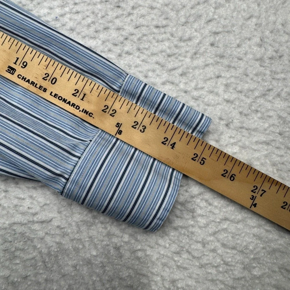 Banana Republic Long Sleeve Button Down Office Dress Shirt Blue Men's Size L